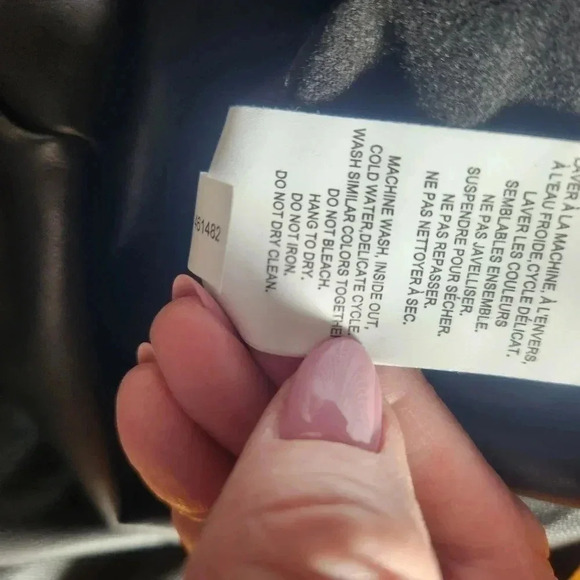 Penningtons Faux Leather Front/Polyester  Back Leggings - Size 1x - Picture 10 of 11